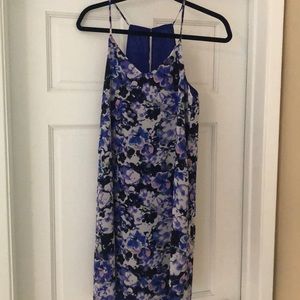 NWOT REVERSIBLE PURPLE FLORAL DRESS